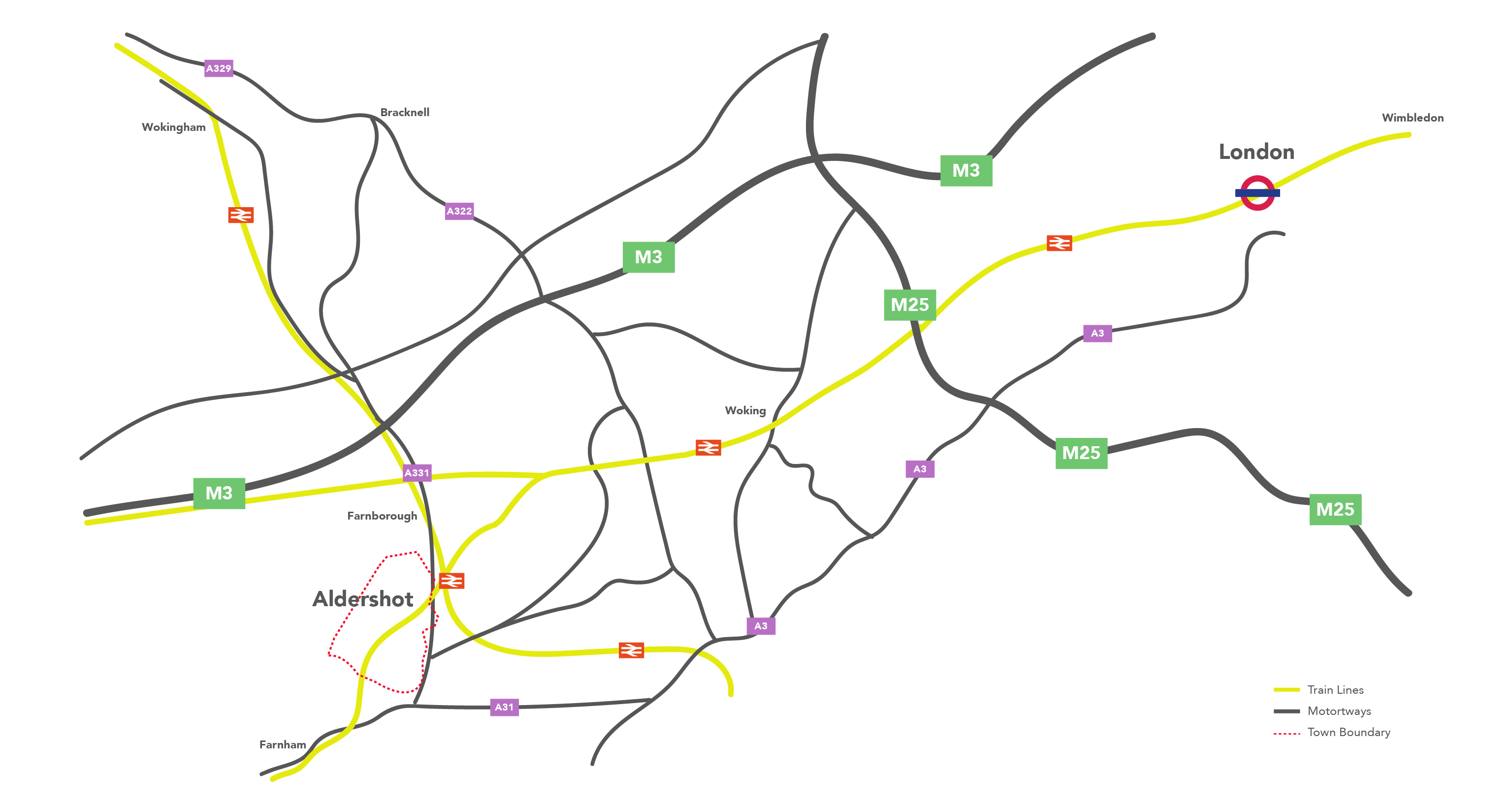 Aldershot transport links