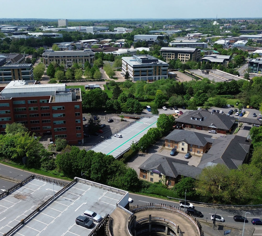Aerial view of Bracknell