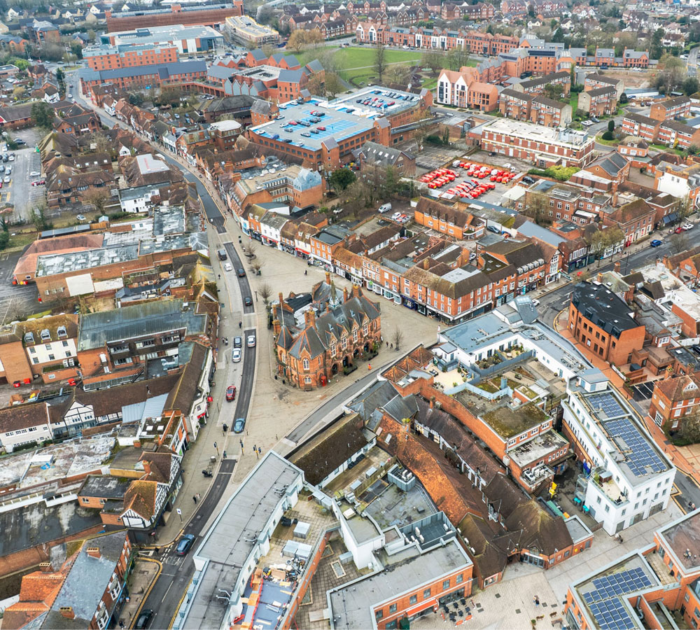 Aerial view of Wokingham