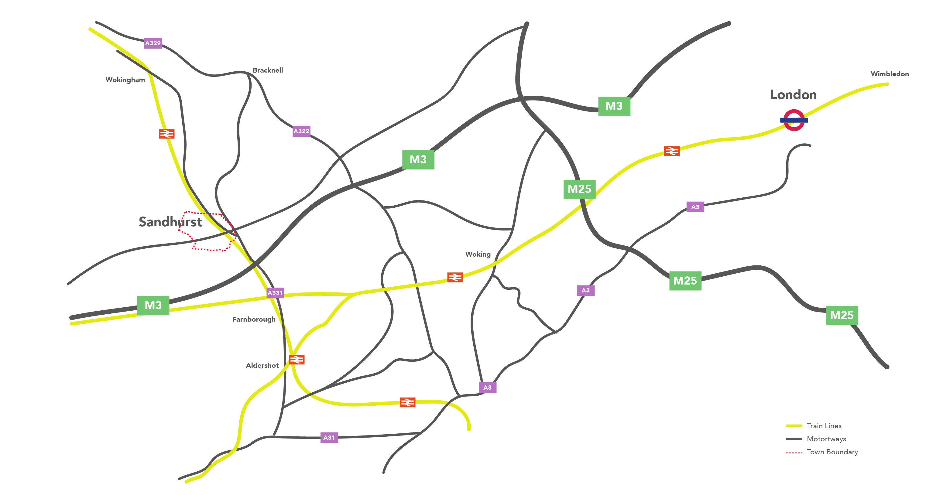Sandhurst transport links
