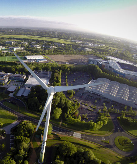 Aerial view of Shinfield