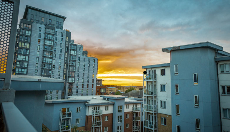 View of Slough from an apartment